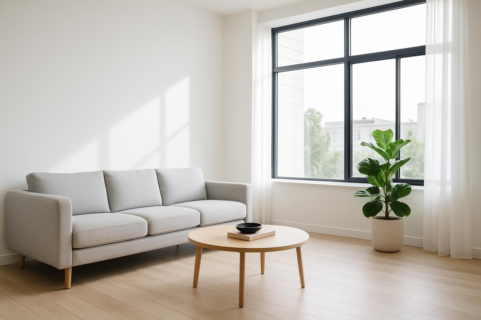 Sala de estar moderna minimalista